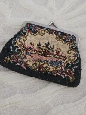 Vintage Tapestry Change Purse